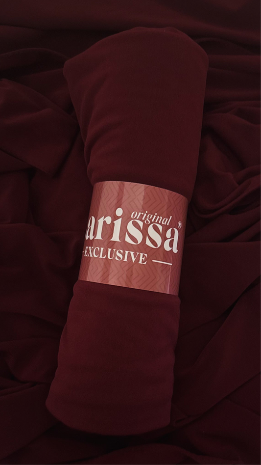 Hijab Jersey Premium de Luxe - rouge bordeaux