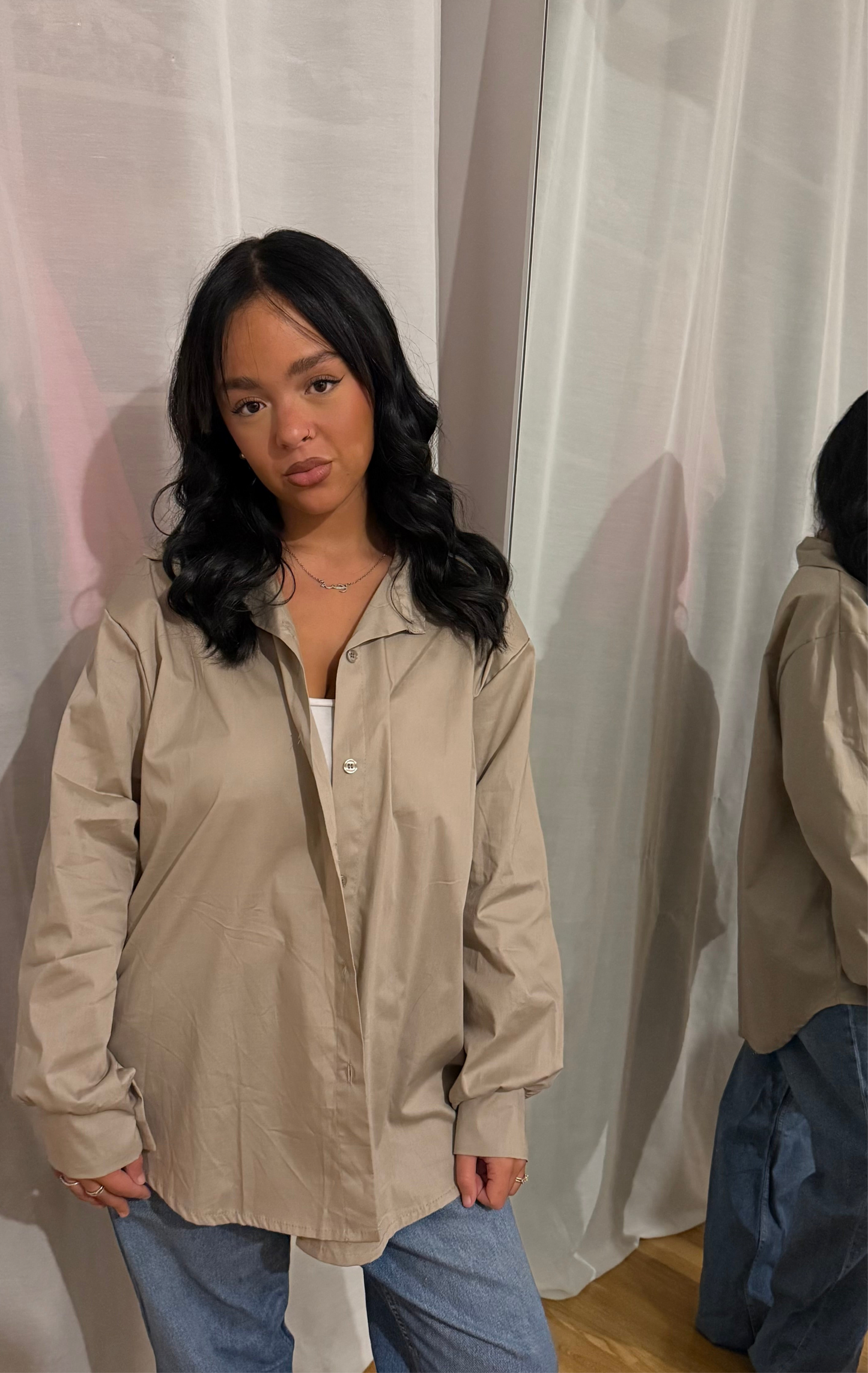 Chemise simple - taupe beige