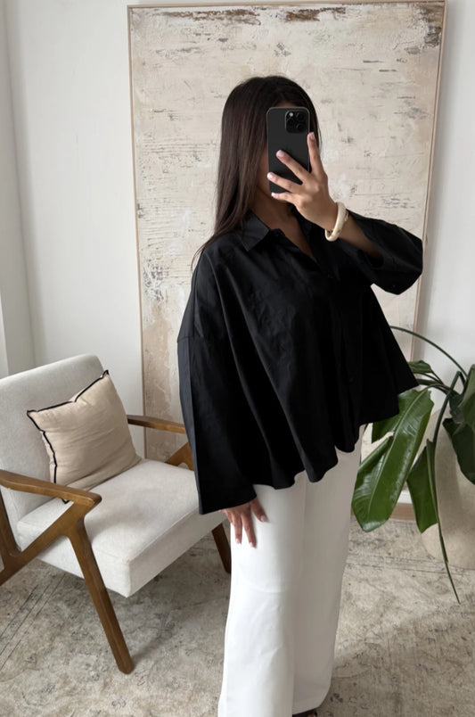 Chemise Oversize - noir