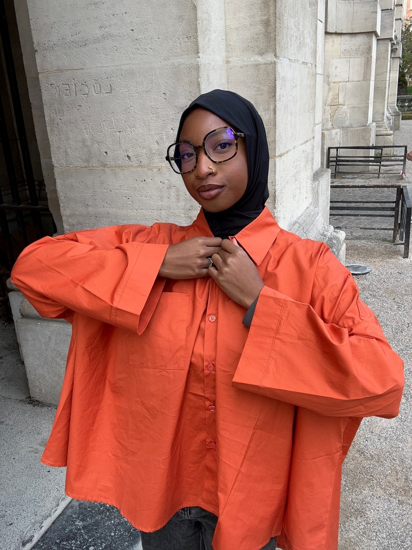 Chemise Oversize - orange