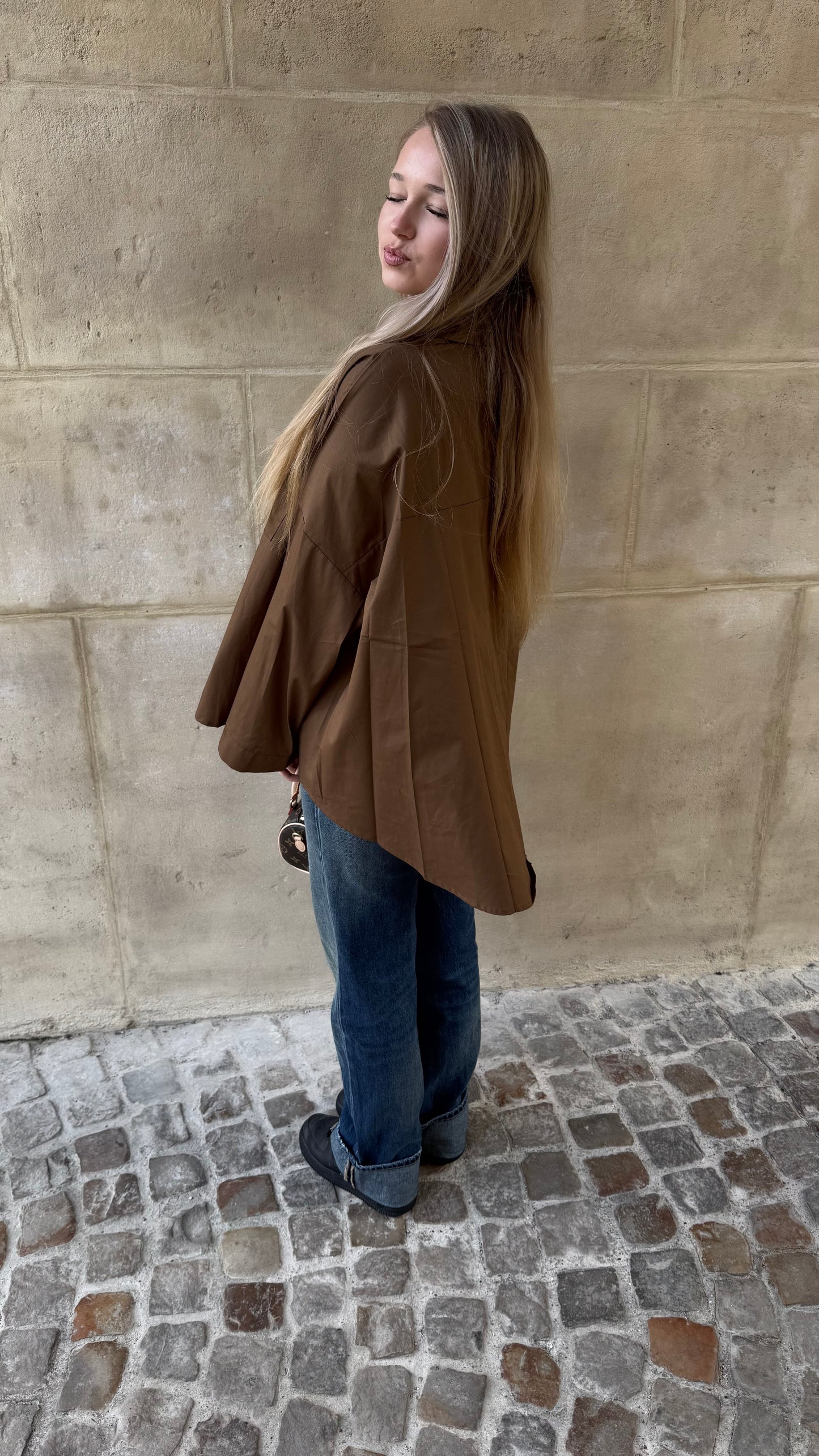 Chemise Oversize - marron