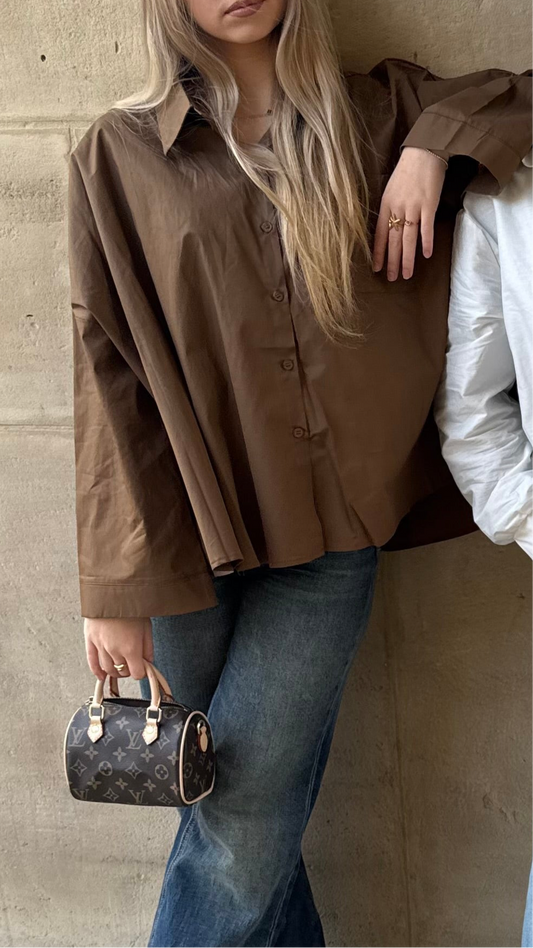 Chemise Oversize - marron