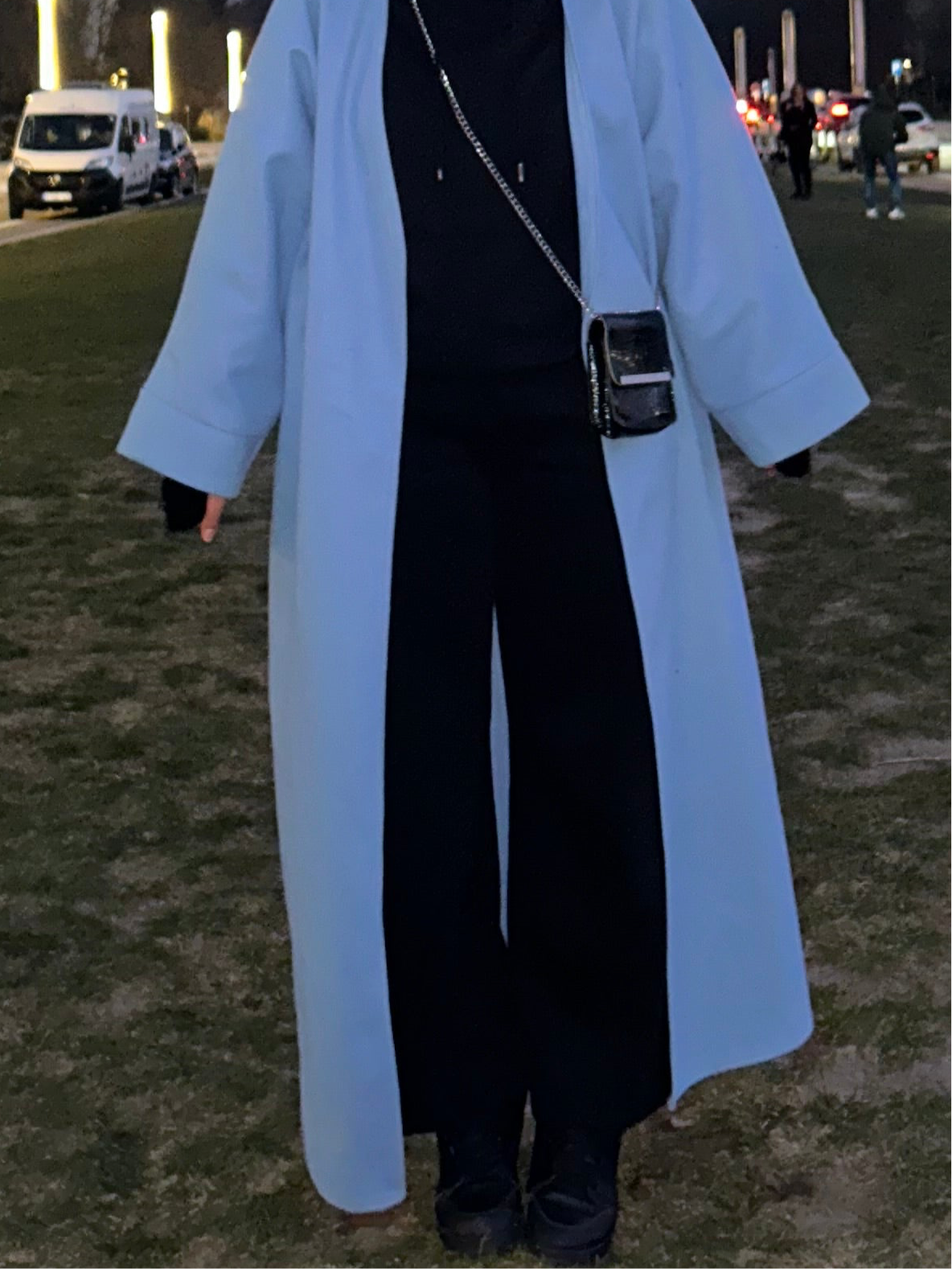 Manteau kimono - bleu ciel
