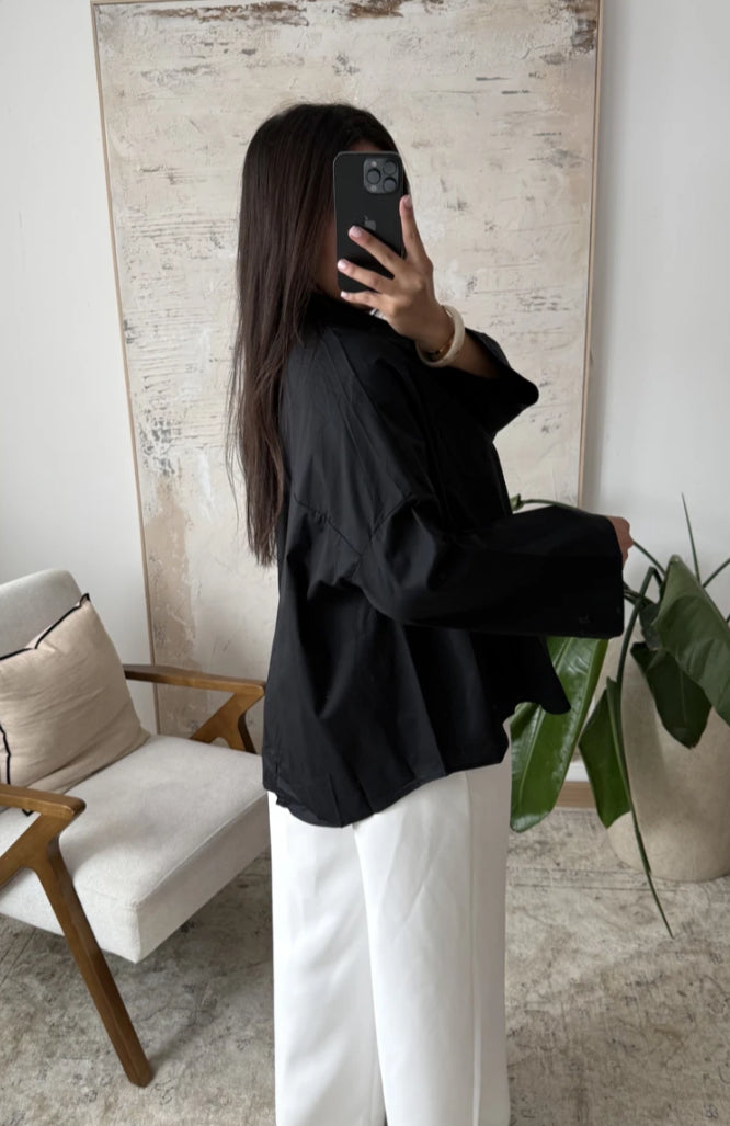 Chemise Oversize - noir
