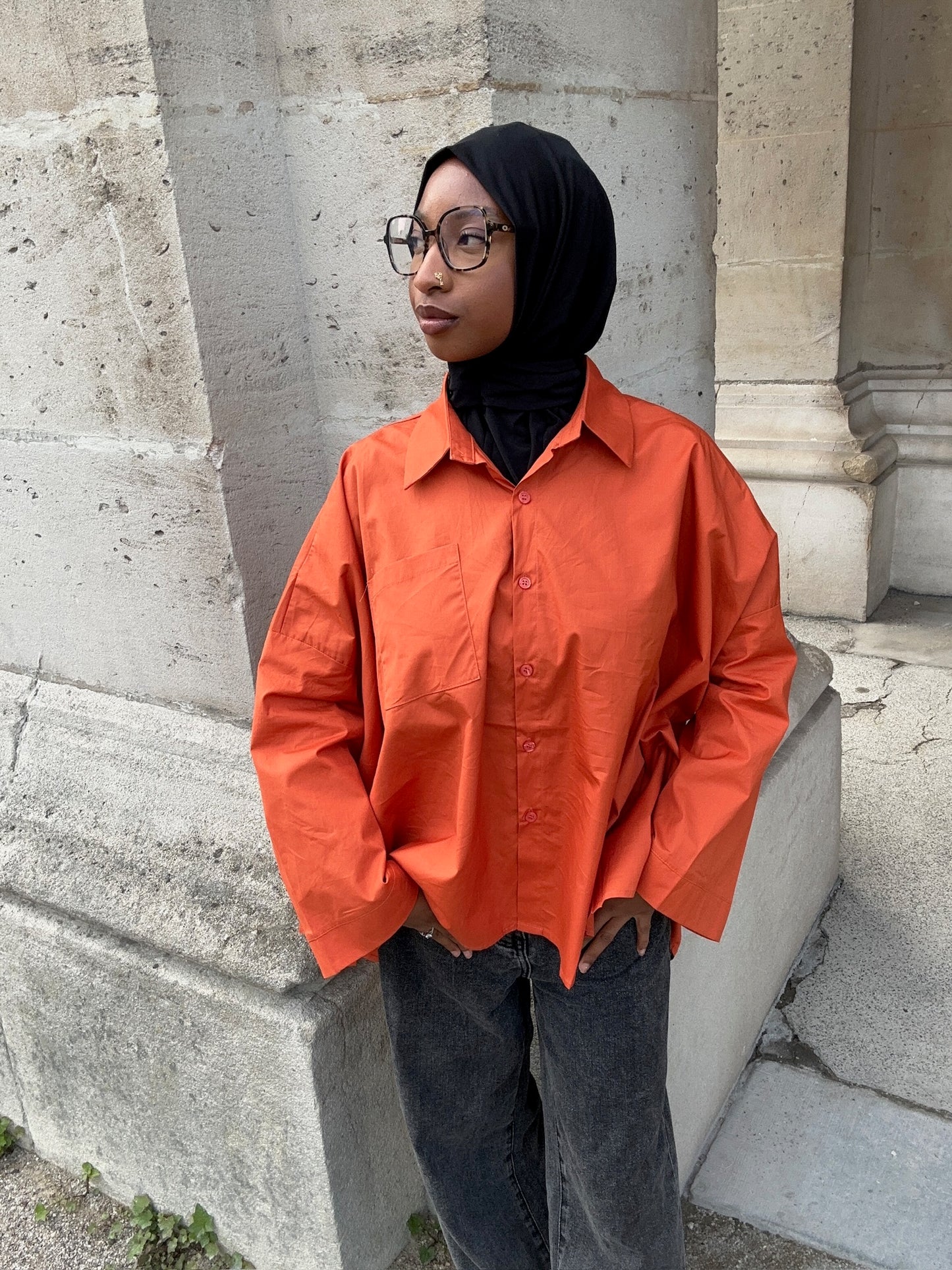 Chemise Oversize - orange