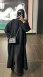 Manteau kimono - noir