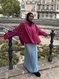 Chemise Oversize - bordeaux
