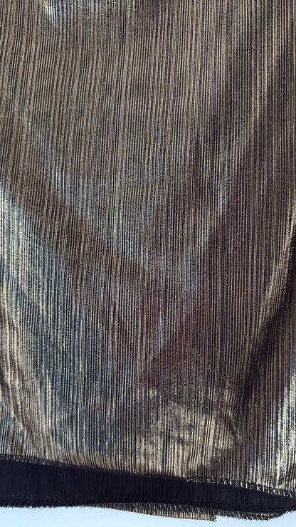 Voile réversible à paillettes - noir & doré