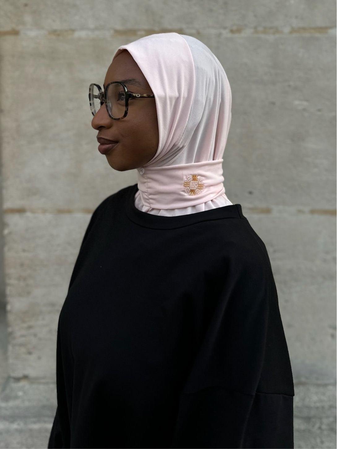 Cagoule Jersey Premium - rose poudré