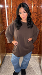 Basic T-shirt - marron chocolat