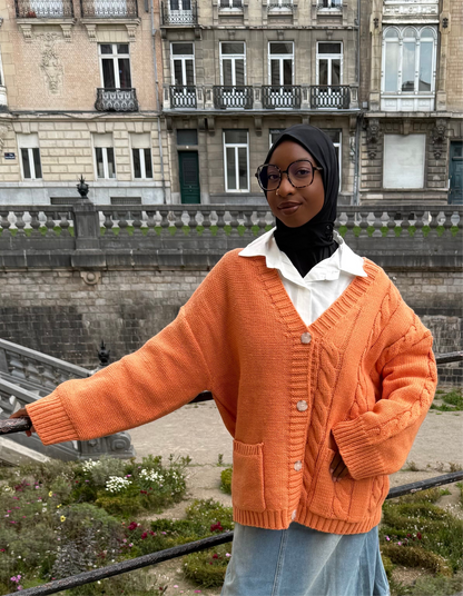 Cardigan - Corail Doux