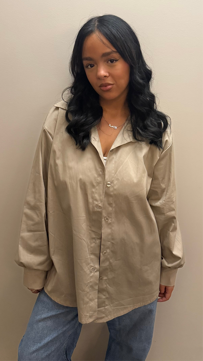 Chemise simple - taupe beige